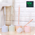 High Quality Toilet Brush Holder Set Plastic Round Plastic Cleaning Brushes Toilet Brush for Bathroom.