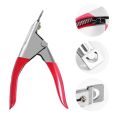 1pcs Pink Red Nails Capsule Cutter U Shaped False Tips Edge Scissors Trimmer Nail Clipper Professional Manicure Tools.