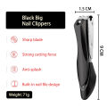 TOGEWITHU Nail Clippers with Catcher, Anti-splash Fingernail Toenail Cutter Manicure Tools Nail Trimmer with Nail File Sharp and Durable. 