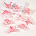 Cherry Blossom Hair Clip Frosted Grab Clip Fresh Versatile Shark Clip Pan Hair MIO Super Store. 