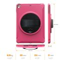 360 Degree Rotation PC+TPU Protective Cover with Holder & Hand Strap.