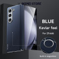 【Clearance】 For Galaxy Z Fold6/5/4 Case Built-In Magnetic Hinge Protective Back Cover, Fold6 Fold5 Fold4 Casing "- Blue.