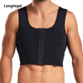 Men's Chest Vest Sweat Chest Bandage Tight-fitting Underwear Body Shaper Corset Support Belt Chest Compression Correct Posture.