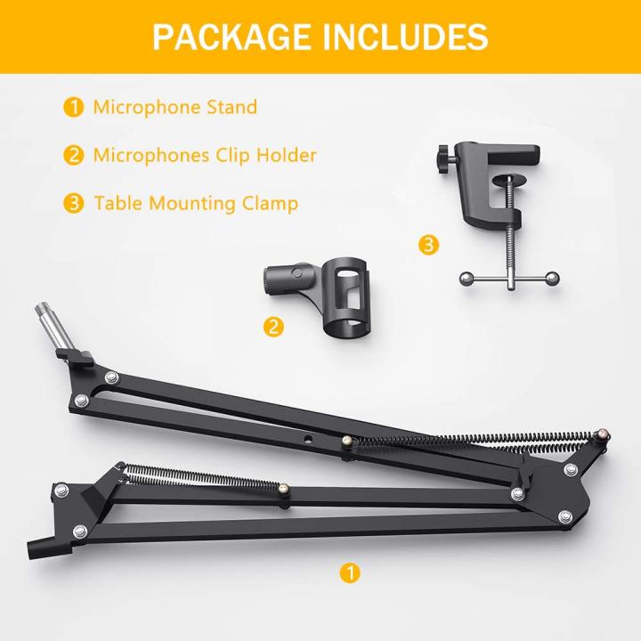 Professional%20Microphone%20Stand%20Suspension%20Scissor%20Arm%20with%20Holder%20For%20Dynamic%20and%20Condenser%20Microphone%20(Black)%20-%20Image%204
