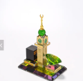 Islamic Muslim Souvenirs Gifts Mecca Makkah Royal Crystal Glass Clock Tower.