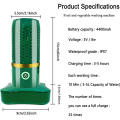 Fruit Vegetable Washing Machine Rechargeable Cleaning Machine forVegetables andFruits Portable Mini Food Cleaner Green.