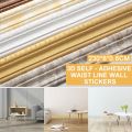 2023NWE 3d Waterproof Wallpaper Border Peel And Stick Wall Border Foam M0lding Trim Wall Lines Adhesive Stickers Decoration.