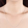 1MM 925 Sterling Silver Chain Fashion Sliver Necklace High Quality Snake Chain For Men And Women.