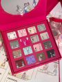 Joocyee Pink Powder Multi-Color Eye Shadow Palette 16 Colors Matte Shimmer Glitter Women Beauty Cosmetic Eye Face Makeup.