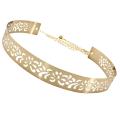 Women Metal Wide Belt Waist Chain for Dress Coat 3.5CM.