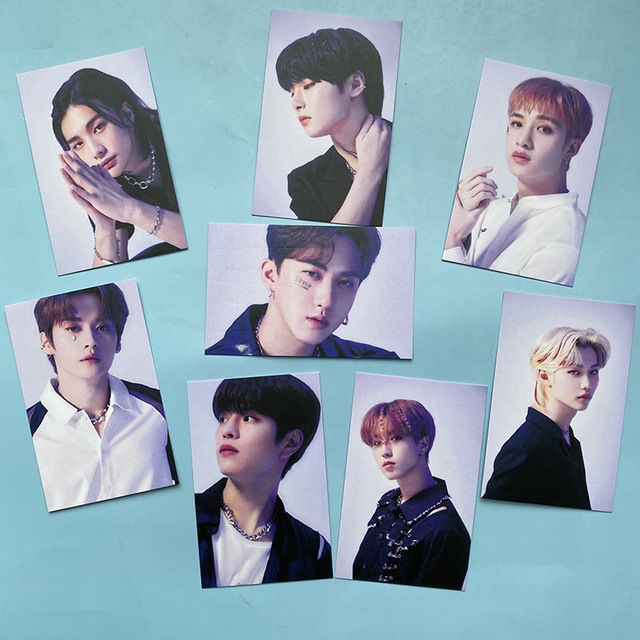 8-9Pcs/Set%20Kpop%20Stray%20Kids%20MANIAC%20New%20Album%20Photocards%20HD%20Printed%20Photo%20Cards%20Postcard%20LOMO%20Cards%20Stationery%20Set%20-%20Image%202