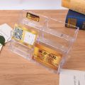 1Pc Acrylic Plastic Transparent Desktop Business Card Holder 8 Grids Clear Table Desk Shelf Storage Box Display Stand.