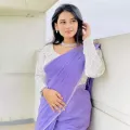 One Color Half Silk Tangail Saree For Women - Light Purple Color - Perefct For All Seasons and Occasions. 