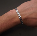 Men's Stainless Steel Chain Bracelet.