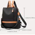 Women Large Capacity Outdoor Tote Bag ( Orange/ black).