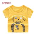 Summer Kids Boys T Shirt Crown Print Short Sleeve Baby Girls T-shirts Cotton Children T-shirt O-neck Tee Top Boy Clothes DX-BS10. 