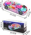 Transparent Gear Concept Racing Car Multicolored Mechanical Kids Toy with Music Light.