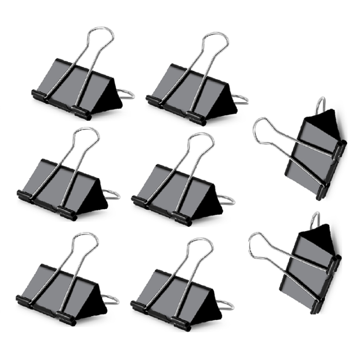 Large Paper Clip Thickened File Folder and Drawing Board Clip 2.4 Inches (Approximately 6.1 Cm) 8 Pieces