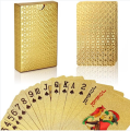 💫 Waterproof Golden Aluminum Playing Cards – Durable Luxury Deck for Card Games. 