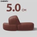 Women's Platform Slippers 2023 Summer Soft Bread Shoes for Woman Candy Color Outdoor 5CM Thick Sole Non-slip EVA Slipper. 