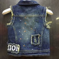 Girls Denim Vest Coat Children Boys Spring and Autumn1Girls3Outer Wear Waistcoat5Versatile Kids' Clothing Male8Years Old. 