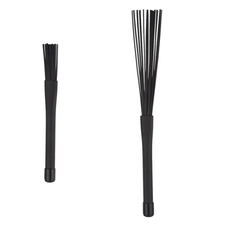 2%20Pair%20Jazz%20Drum%20Brushes%20Retractable%20Drum%20Sticks%2032%20cm%20Black%20-%20Image%203