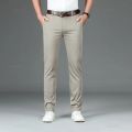 Autumn Lyocell Men's Pants Business Trousers Male Fashion Sky Blue Khaki Straight Casual Pants Man Clothing Plus Size 30-40. 