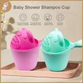 Newborn Child Shower Shampoo Cup Shampoo Cap Baby Cartoon Rabbit Shower Cup Baby Shower Water Spoon Bath Cup Watering Cup. 