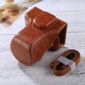 (Not a Camera) Full Body Camera PU Leather Case Bag with Strap for FUJIFILM XT10 / XT20. 