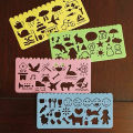 【3C VictoryEagle】4Pcs Multi DIY Art Drawing Template Ruler Stationery random.