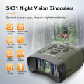 SVBONY SX31 8X Zoom Digital Infrared Night Vision Binocular Telescope for Hunting Camping Professional 4K Night Vision Device.