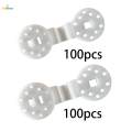 100x Shade Net Clips Shade Cloth Clips Round Fixing Buckle Tightener Reusable Shade Netting.