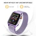 Milanese Loop Magnetic Stainless Steel Watch Band With Frame for Apple Watch Series 5 & 4 44mm. 