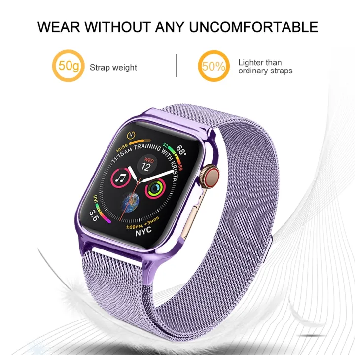 Milanese%20Loop%20Magnetic%20Stainless%20Steel%20Watch%20Band%20With%20Frame%20for%20Apple%20Watch%20Series%205%20&%204%2044mm%20-%20Image%202