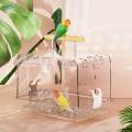 Acrylic Villa Bird Cage Hamster Cage for Cockatiels Parrotlets Small Birds Bird Cage.