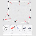 Portable Soccer Goal Net Set Children Sports Practice Soccer Goals With Soccer Ball Training Toys For Kids Gifts.