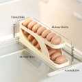 Double-Layer Egg Dispenser Automatic Roll-Down Egg Storage Rack Slide Egg Carton Refrigerator Egg Basket Kitchen Countertop Egg Holder Dshop. 
