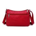 Annmouler Fashion Women Bag Pu Soft Leather Shoulder Bag Multi-layer Crossbody Bag Quality Small Bag Brand Red Handbag Purses.