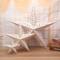 30/45/60cm Eid Mubarak Hollow Out Star Hanging Pendant Christmas Ramadan Decoration Home Party Islam Muslim Paper Stars Lantern.