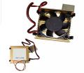 Heatsink With Cooling Fan, Thermostatic Cooler Fan, CPU Cooling Kit With Gold Heatsink.