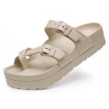 Litfun Fashion Platform Sandals Women EVA Insole Clogs with Arch Support Adjustable Buckle Slippers Feamle Outdoor Beach Slides.