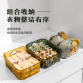Transparent thickened storage basket home daily cosmetics storage basket seasoning box storage frame desktop sundries storage rack.