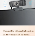 C200 Webcam 720P HD With USB2.0 With Microphone Rotatable Cameras For Live Broadcast Video Calling Conference.