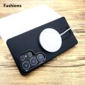 Fashions Luxury Shockproof Armor Matte Case For Samsung Galaxy S25 S24 Ultra Plus Edge S23Ultra Magsafe Wireless Charge With Stand Covers.