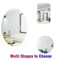 Flexible Mirror Sheets Self Adhesive Removable Non Glass Mirror Tiles Mirror Stickers Decals for Home Room Bedroom 3D Wall Decor. 