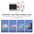 ARELENE Din Rail 4P ATS Dual Power Automatic Transfer Switch Electrical Selector Switches Uninterrupted Power 100A.