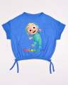 Kids Graphic Tee With Elastic Bottom-Blue.