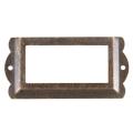 Office File Drawer Tag Label Holder 85mm x 42mm 4 Pcs Bronze Tone.