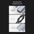 3in1 USB C to 3.5mm/Type-C/IOS Aux Audio Adapter Gray.