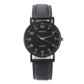 Fashion Luxury Watches For Men Top Brand Round Leather Strap Belt Quartz Watch Stainless Steel Dial Casual Bracele Watch Montre. 